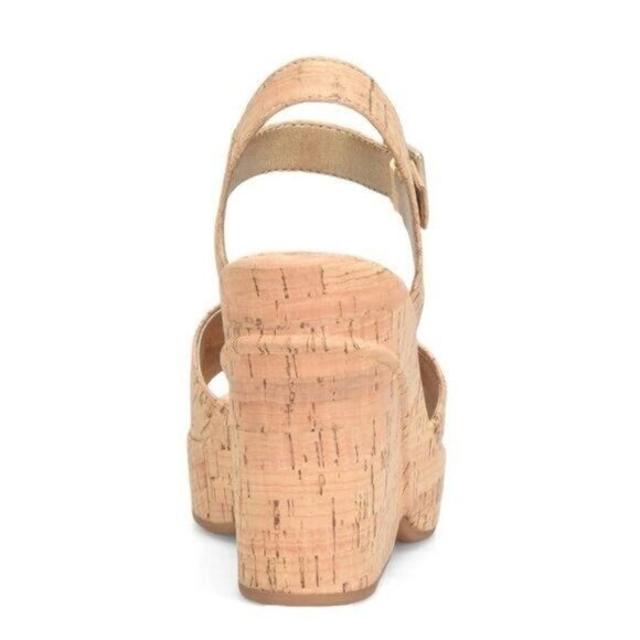 KORKS by Kork Ease Bardot Platform Sandal in Natural Cork Size 9 - Picture 5 of 14